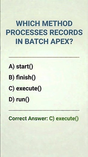 batch apex scenario based questions #salesforce #salesforcedeveloper #salesforcelearning