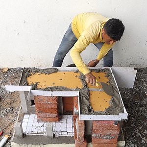 34M views · 534K reactions | Building a miniature model of a dream house with cement. Full steps like in real life! | Wow Decoration | Facebook