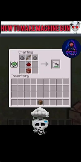 Machine gun ☠️ #minecraft #gaming #minecraftbuilding