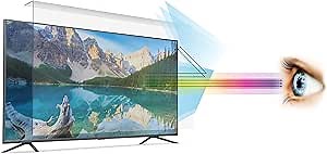 Anti Blue Light Screen Protector Panel for 32 Inches TV. Filter out Blue Light that relieve computer eye strain and help you sleep better