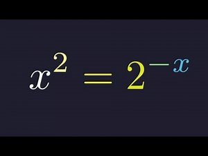 Why Most People Can't Find All 3 Solutions to x^2=2^-x?