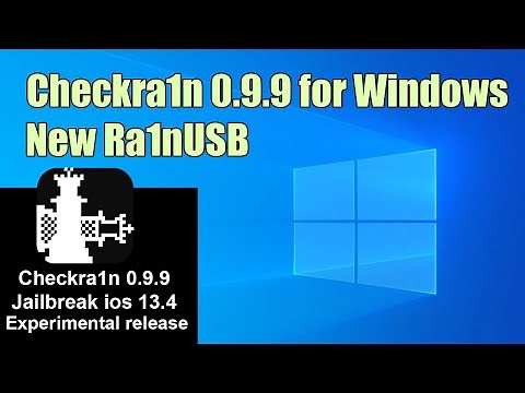 New Ra1nUSB with Checkra1n 0.9.9 for Windows | Checkra1n Windows | Jailbreak 12.4 & 13.4