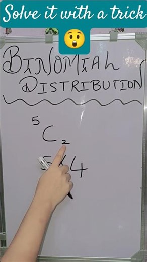 Binomial distribution solving with trick.#probability #maths#class12th #class11 #commerce#science