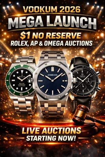 $1 STARTS - NO RESERVE LUXURY WATCH AUCTIONS - Penny Drop Rolex Wheel Spin | eBay Live Video