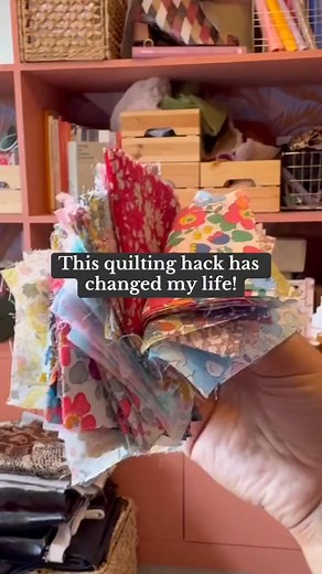 Sew a simple square in square quilt block 🪡 Use two 10” squares Cut two 2” strips from the square, turn and cut two more shorter strips Use opposite colour strips around the opposite colour square to create a cute border effect! #sewingtutorial #quiltblock #quilting #patchwork | Patty Joyce Reno