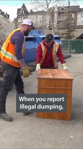 Illegal dumping in Calgary