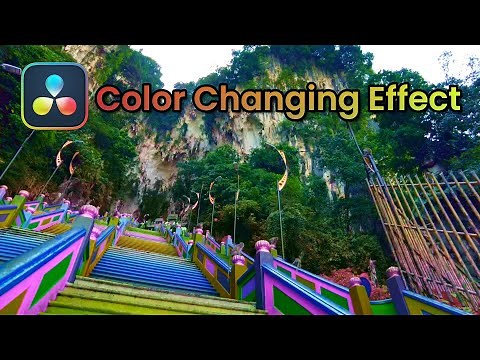 How to change color over time in Davinci Resolve