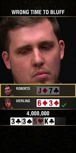 Extreme Bluff Fail at WSOP Event
