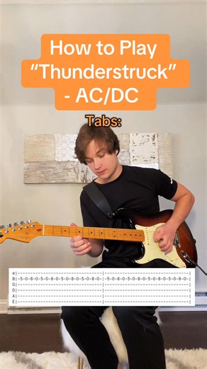 17K views · 209 reactions | How to Play “Thunderstruck” - AC/DC ⚡️ #guitartok #guitartutorial #guitar #musiciansoftiktok #fyp #foryou | Guitar Dave | Facebook
