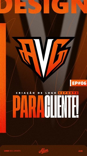 ALN | DESIGNER on Instagram: "PROCESSO CRIATIVO: @avg_ff 🎮🔥 A energia do laranja em destaque! ⚡ Para a AVG, desenvolvi uma identidade visual focada em impacto e modernidade, criando uma logo que se destaca em qualquer arena competitiva. ✍️✨ O que achou dessa versão em laranja? Comenta sua nota! 👇 🚀 Quer uma logo profissional para o seu time ou organização? Link na Bio! Aprenda design no meu YouTube: Alan Designer. Apoie nosso perfil seguindo @alndesignerofc para acompanhar mais criações! ⚡ #