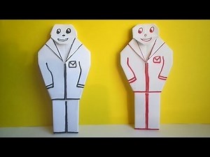 оригами человечек, оригами человек из бумаги // paper people origami