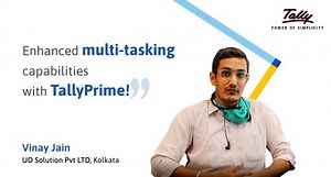 1.1K views · 58 reactions | Check out what Mr. Vinay Jain from UD Solution Pvt. Ltd., Kolkata has to say about our latest offering - TallyPrime! Serviced by our Certified Partner SBE FinTech Services, Mr. Vinay has been reaping the benefits of the enhanced multi-tasking capabilities of TallyPrime. #TallyCustomerSpeaks #TallyPrime | Tally Solutions | Facebook