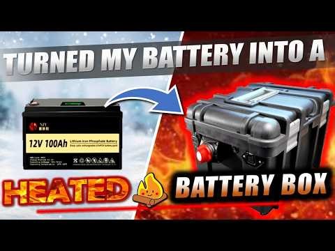I built a self-heated battery box from a 12V 100Ah LiFePO4
