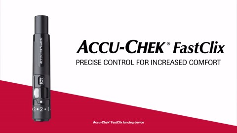 Accu-Chek FastClix Diabetes Lancing Device and 108 FastClix Lancets for Diabetic Blood Glucose Testing (Packaging May Vary)
