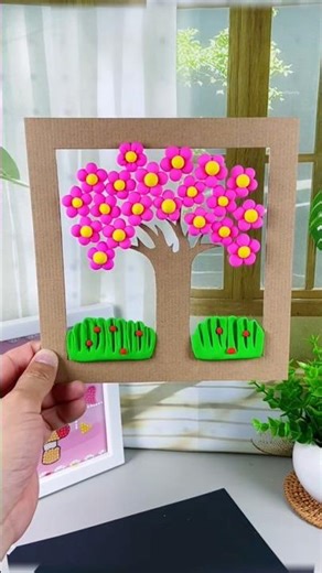 DIY Spring Craft from Cardboard 📦🌸 | Easy Recycled Home Decor