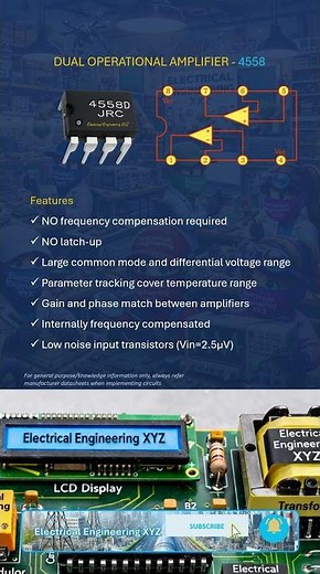 DUAL OPERATIONAL AMPLIFIER IC-YD4558 #opamp