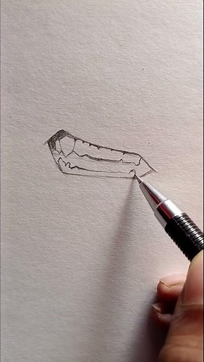 How to draw mouth teeth from anime