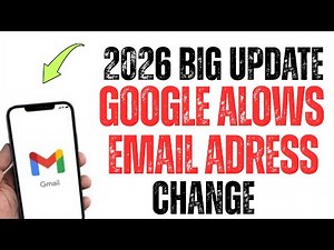 2026 Latest Update! You Can Finally Change Your Gmail Address! ( Try It Know )