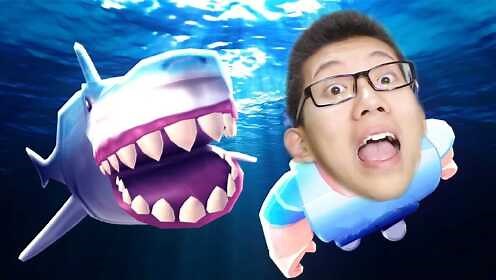 Roblox鲨鱼大逃杀！在水中生存到最后！鲤鱼Ace解说