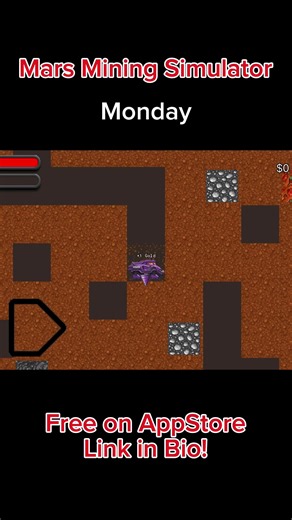 The deeper you dig, the more Mars fights back. ⛏️ Secrets, danger, and survival beneath the surface. Free on iOS. #iOSGaming #IndieGameDev #MobileGame #MarsMining #FreeiOSGame