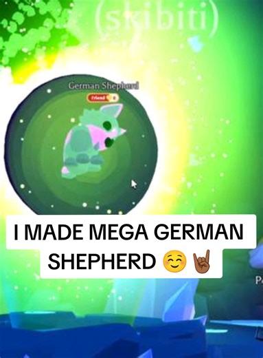 I LOVE MEGA GERMAN SHEPHERD 🐕‍🦺🖤#TRADING #roblox #FYP #adoptmeroblox #gernanshephard