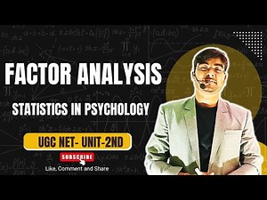 Factor Analysis Explained | Purpose, Example & Applications | Masterclass for UGC NET Nitish sir