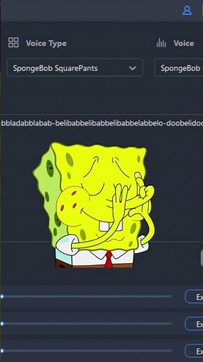 SpongeBob text to speech challenge Scatman John. #texttospeech #texttovoice #shorts #spongebob