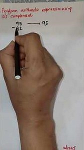 9’s Complement Subtraction Step by Step | Digital Electronics | Solved Example #shorts #youtubeshort