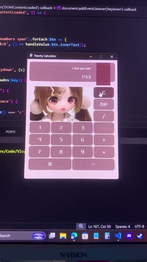 Trying to build cute desktop calculator #coding #webdev #frontend #programming #frontenddev