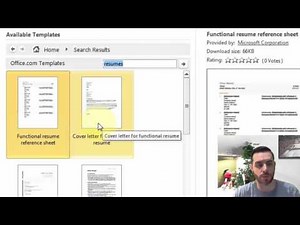 How to Find a Resume Template in Microsoft Word