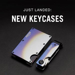 NEW KeyCases are here. When it comes to quality, materials are key. Be the first to carry our previously sold-out KeyCase in four new materials borrowed from our best-selling wallets: Forged Ember, Burnt Titanium, Gunmetal, and Navy. Get yours now on ridge.com/keycase. | The Ridge