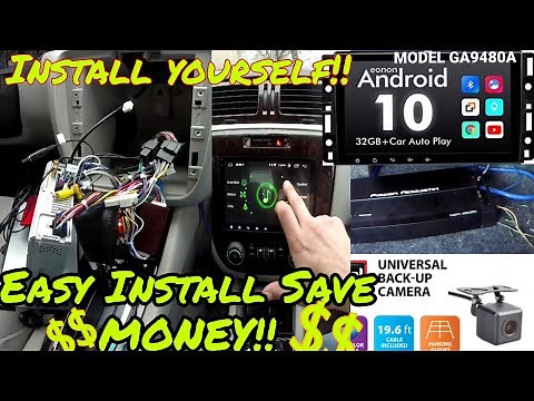 FULL INSTALL Eonon Android 10 Stereo, Backup Cam, Amp, Sub's In Chevy Impala LT Eonon Model-GA9480A