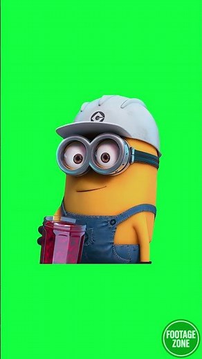 4K Minions (Green Screen) #shorts #minions