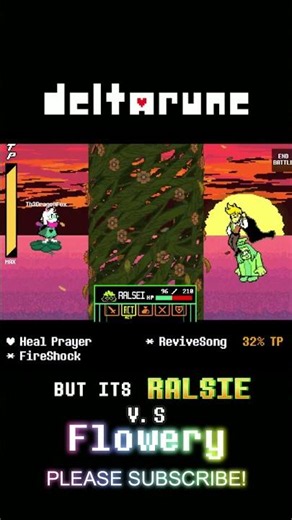 FLOWERY V.S RALSIE IN DELTARUNE!? #deltarune #undertale #tobyfox #deltarunechapter5 #fyp #gaming