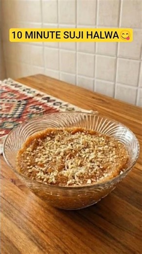Perfect Suji Halwa in 10 Minutes!😍| Soft & Melt-in-Mouth #viral #shorts #shortsfeed #trending #halwa