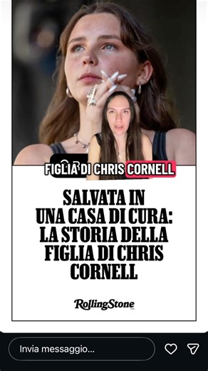 Toni Cornell figlia di Chris Cornell è stata salvata da una casa di cura ❤️￼