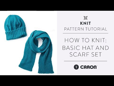 How to Knit: Basic Hat and Scarf Set