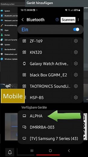 Windows 11- Bluetooth: PC mit Android Smartphone verbinden