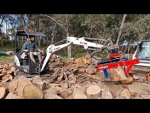 Log Splitter on 1.7T Excavator - SAWQUIP SplitEx