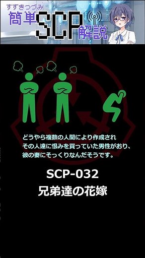 【SCP解説】SCP-032（兄弟達の花嫁）【SCPを最初から順番に解説】#ゆっくり解説 #ゲーム #scp #scpfoundation #scp解説 #ボイスロイド #anime