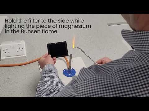 How to view burning Magnesium