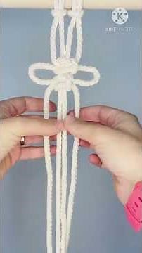 Macrame para principiantes, Nudo Mariposa.