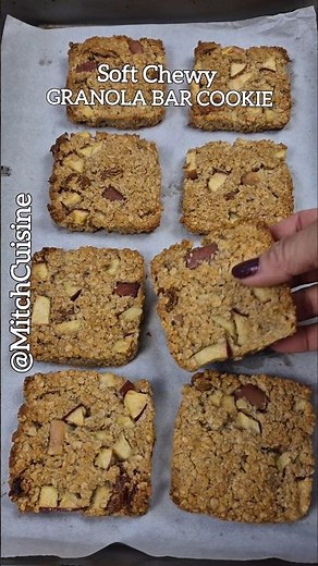 Soft Chewy Granola Bar Cookie🍪 #granola #oatsrecipe #easyrecipe