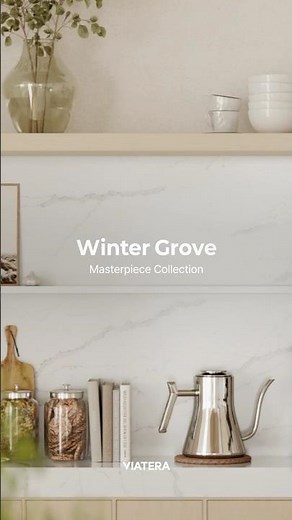 Calm White Quartz Kitchen Design Inspiration | Winter Grove Countertops