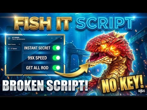 [NO KEY] BEST FISCH SCRIPT! 🎣 MERLIN GUI + AUTO FARM & EZ EVENT (Undetected)
