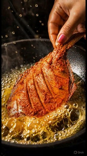Ultimate Spicy Whole Fish Fry 🤤