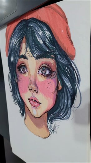 Coloring with markers Speedpaint✨ #art #drawing #sketch #myart #fy