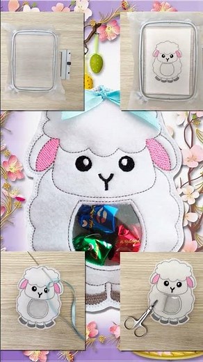 Adorable ITH Sheep Easter Treat Bag - Machine Embroidery Tutorial (Step by Step Guide)