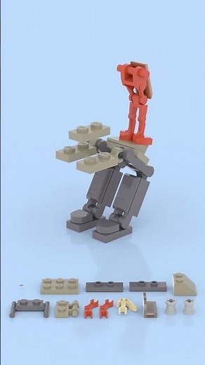 LEGO Star Wars Droid Walker 🤖🔥 Battle-Ready Machine! 🚀⚔️ #lego