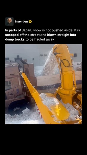 Japan’s Snow Machines That Load Dump Trucks With Snow ❄️ #shorts